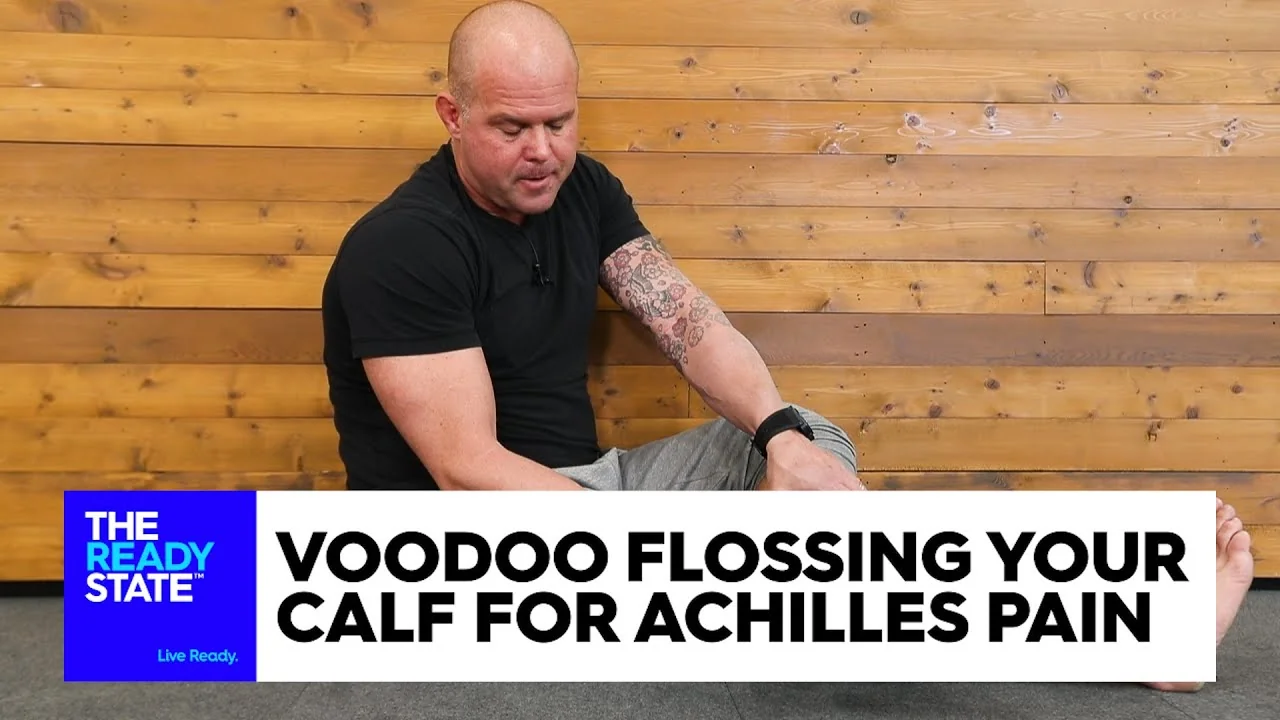 Voodoo floss Achilles tendonitis article with step-by-step wrap