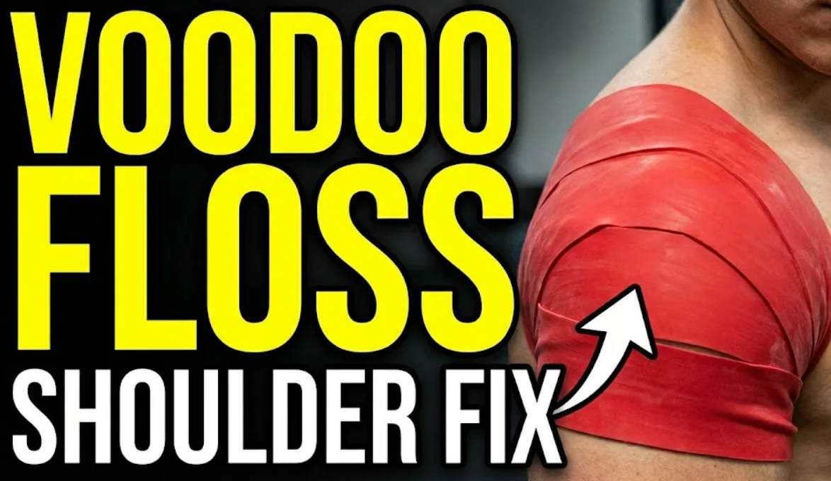 Voodoo floss shoulder barbell hack self wrap article